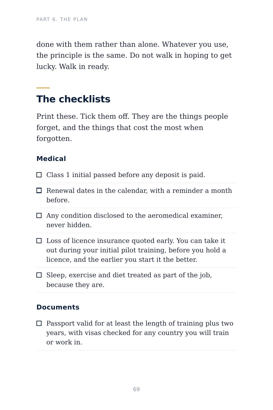 A third page from the guide